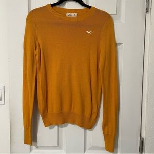 women’s yellow hollister sweater